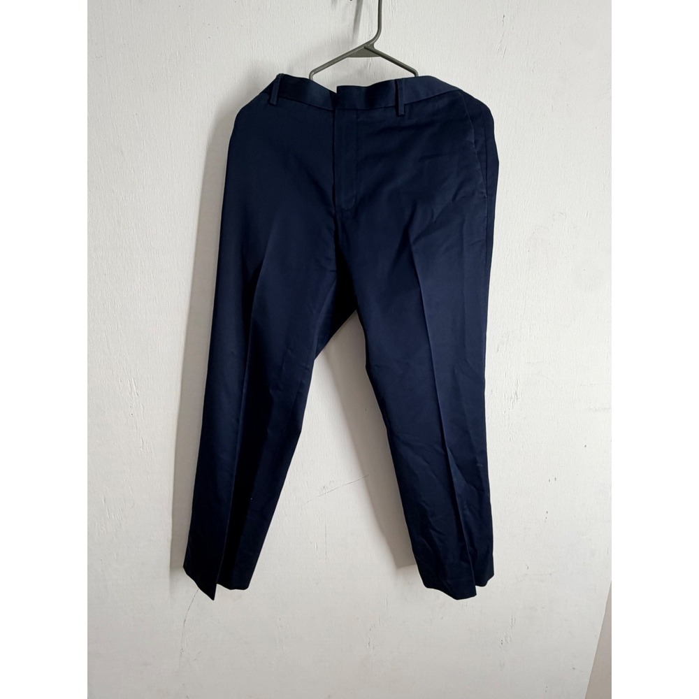 Banana Republic Mens 33x30 Navy Non-Iron Tailored Slim Fit Chino Pants Cotton
